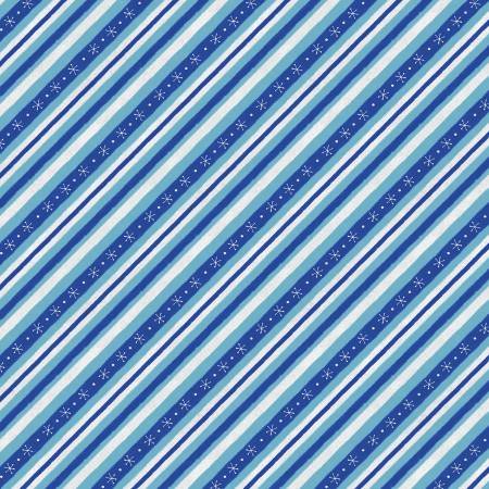 Woodland Gifts - Blue Diagonal Stripe