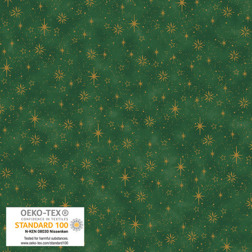Frosty Snowflake - Green/Gold