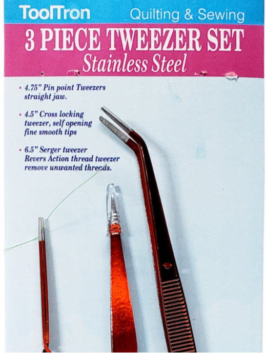 3 Piece Tweezer set