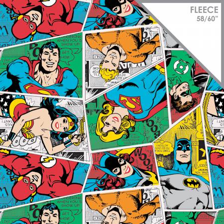 Multi DC Comics Group Collage Fleece