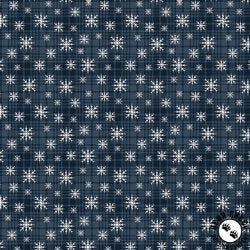 A Very Wooly Winter - Midnight Wooly Snowflake Plaid