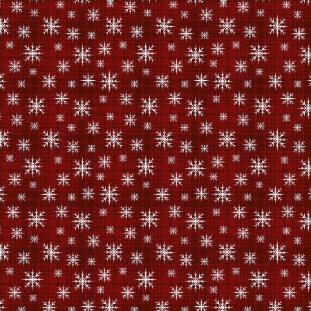 A Very Wooly Winter - Red Wooly Snowflake Plaid