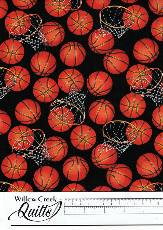 Basketballs and Hoops - Black