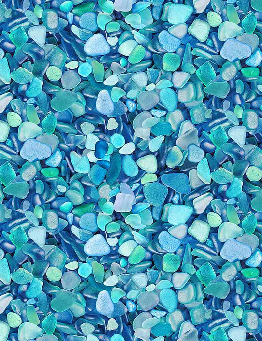 Beach Dreams - Packed Blue Seaglass Blue