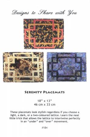 Serenity Placemats Pattern