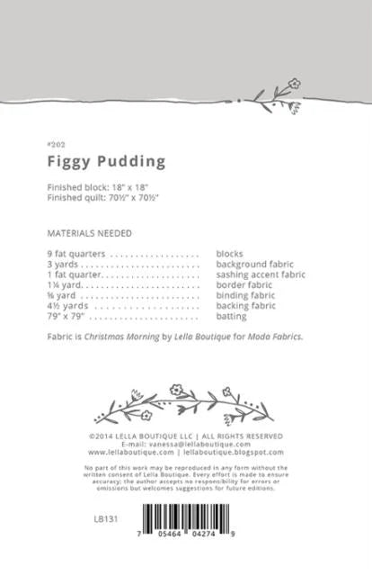 Figgy Pudding Pattern