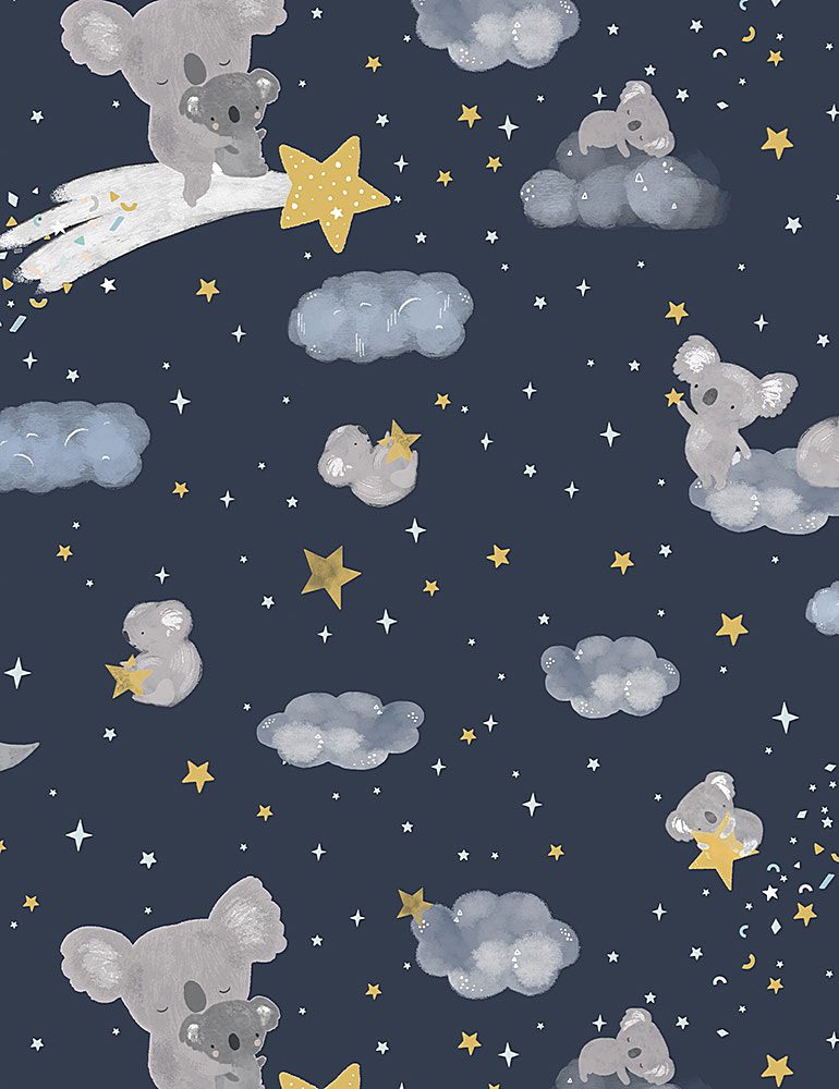 Koala Me Crazy - Shooting Stars Midnight – Quilting B & More