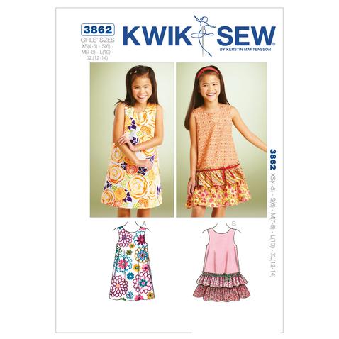 K3862 - Girls A-line Dresses