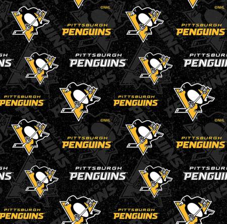 NHL Hockey Pittsburgh Penguins Tone on Tone Cotton