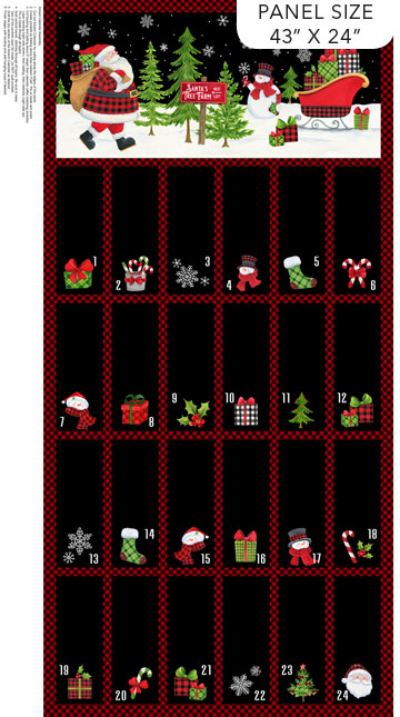Santa's Tree Farm - Advent Calendar Panel