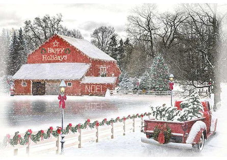 Stay Till Winter - Christmas Red Digital Print