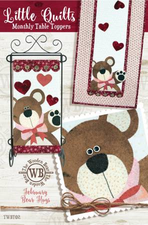 Bear Hugs - Monthly Table Toppers - February Pattern