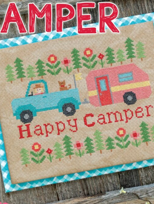 Happy Camper Cross Stitch Pattern
