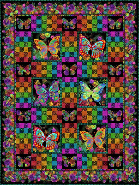 Unusual Garden II Butterfly Quilt - Kit