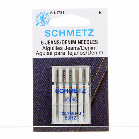 Schmetz Denim/Jeans Machine Needle - Size 12/80